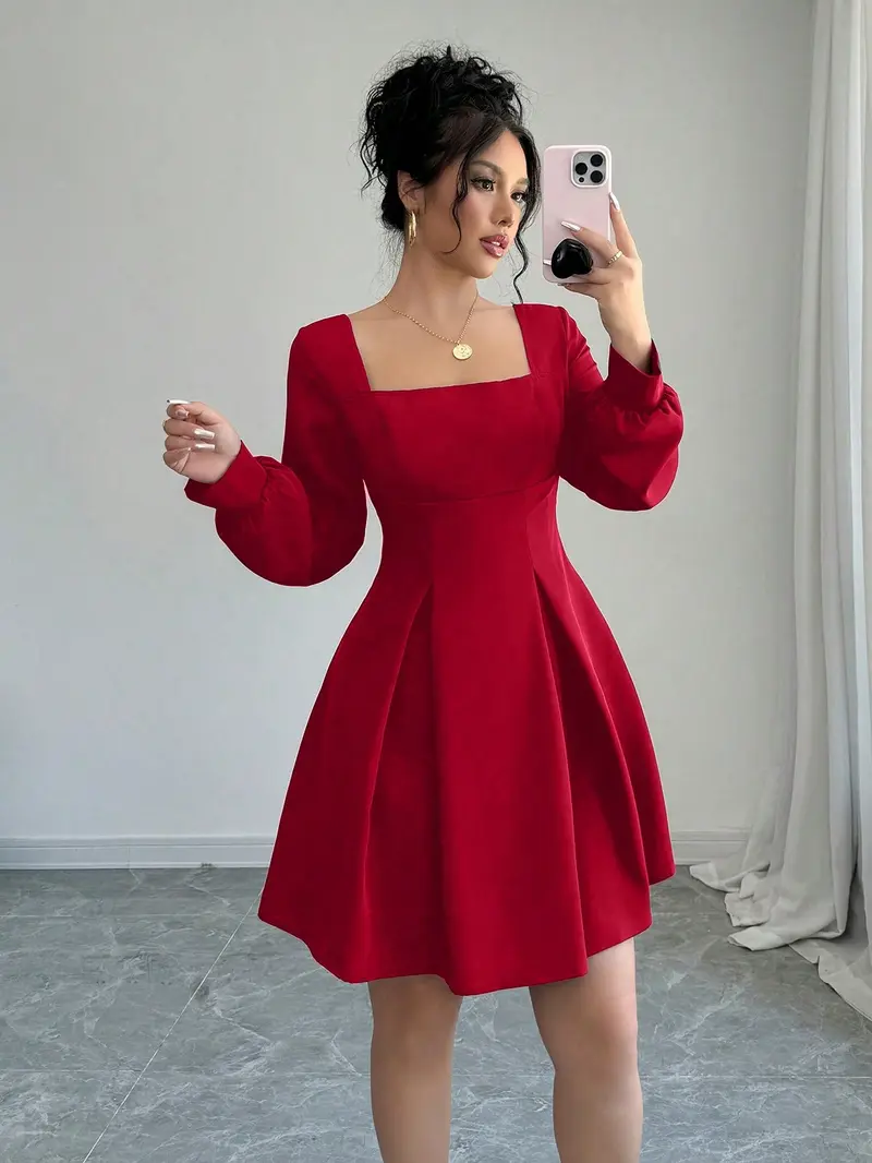 knee length dresses for ladies Lexie Long Sleeve Dress