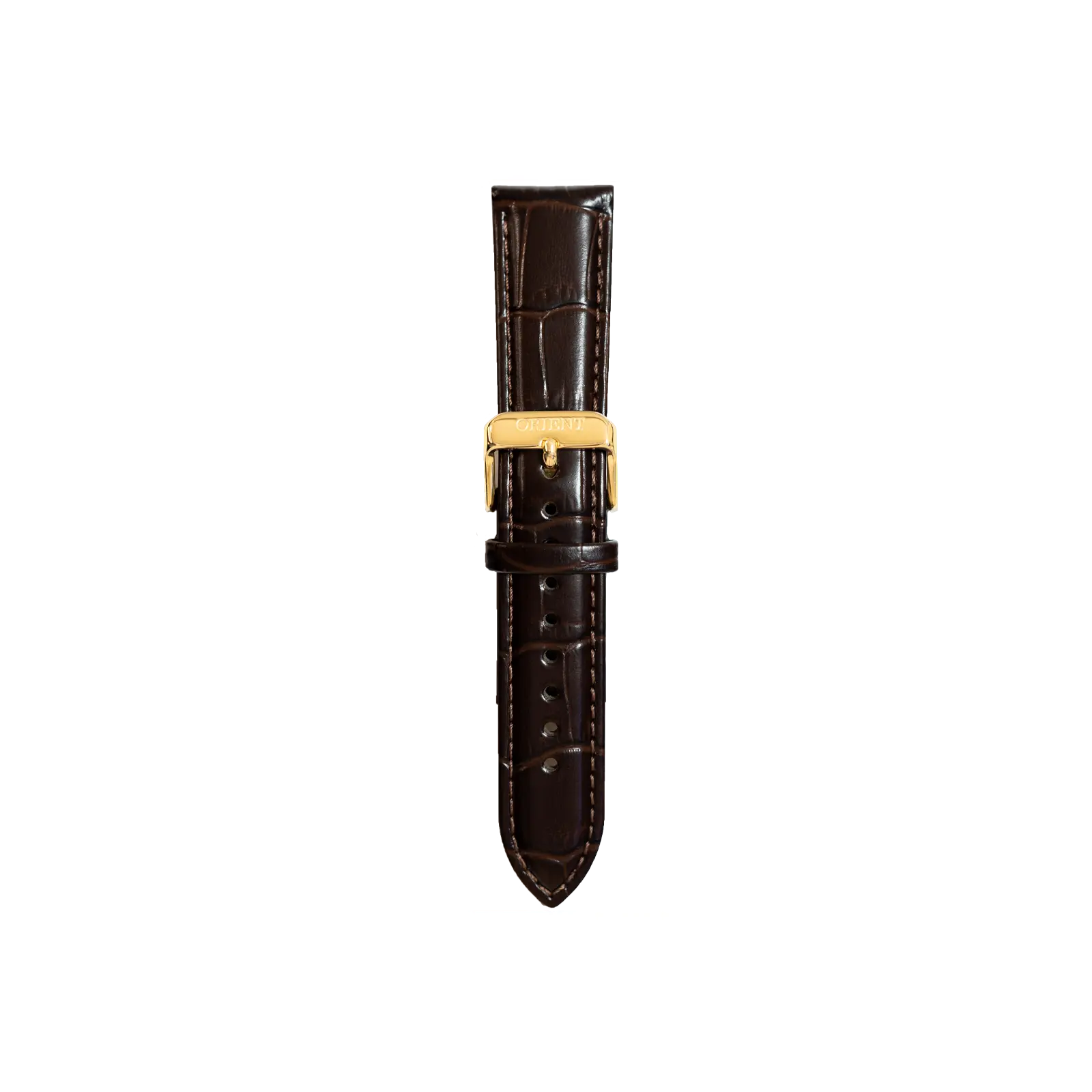 Orient Bambino Version 7 Fashion Watch Strap, 20mm, Everyday Elegant Fashion Accessory, Leather, Style, Buckle Clasp, 210Mm, Chic Fashion Watch Accessories