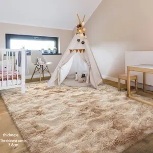 Solid Color Faux Fur Rug, 1 Count Soft Plush Rug, Decorative Carpet for Home, Living Room and Bedroom, Room Decor, Home Decor, Fluffy Area Rug