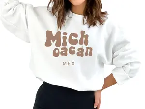 Michoacán Mexico Sweatshirt, Mexico State Collection Sweatshirts, Michoacán State Mexico Shirt, Latina Sweater Crewneck Womenswear