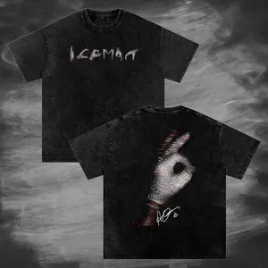 ICEMAN Letters 2-sided Shirt, Vintage Graphic Tee, Music Fan Shirt, Unisex Streetwear Tee