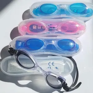 Anti-fog Silicone Swimming Goggles with Box, 1 Count Anti-fog Waterproof Swimming Goggles, Swimming Accessories for Women & Men