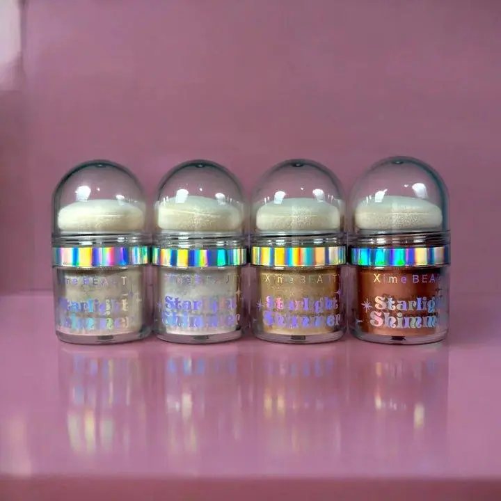 XIME Beauty Starlight Shimmer Powder Luminous Finely Crafted Highlighter for Radiant Skin Glow