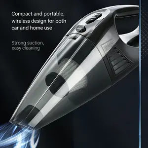 Cordless Portable Car Vacuum, Mini Battery Powered Vacuum Cleaner, Handheld Wireless Vacuum, Strong Suction, Ultra-Lightweight, Wet & Dry Use, Vacuum Cleaner for Home and Car, Ideal for Car, Home, Desktop and More