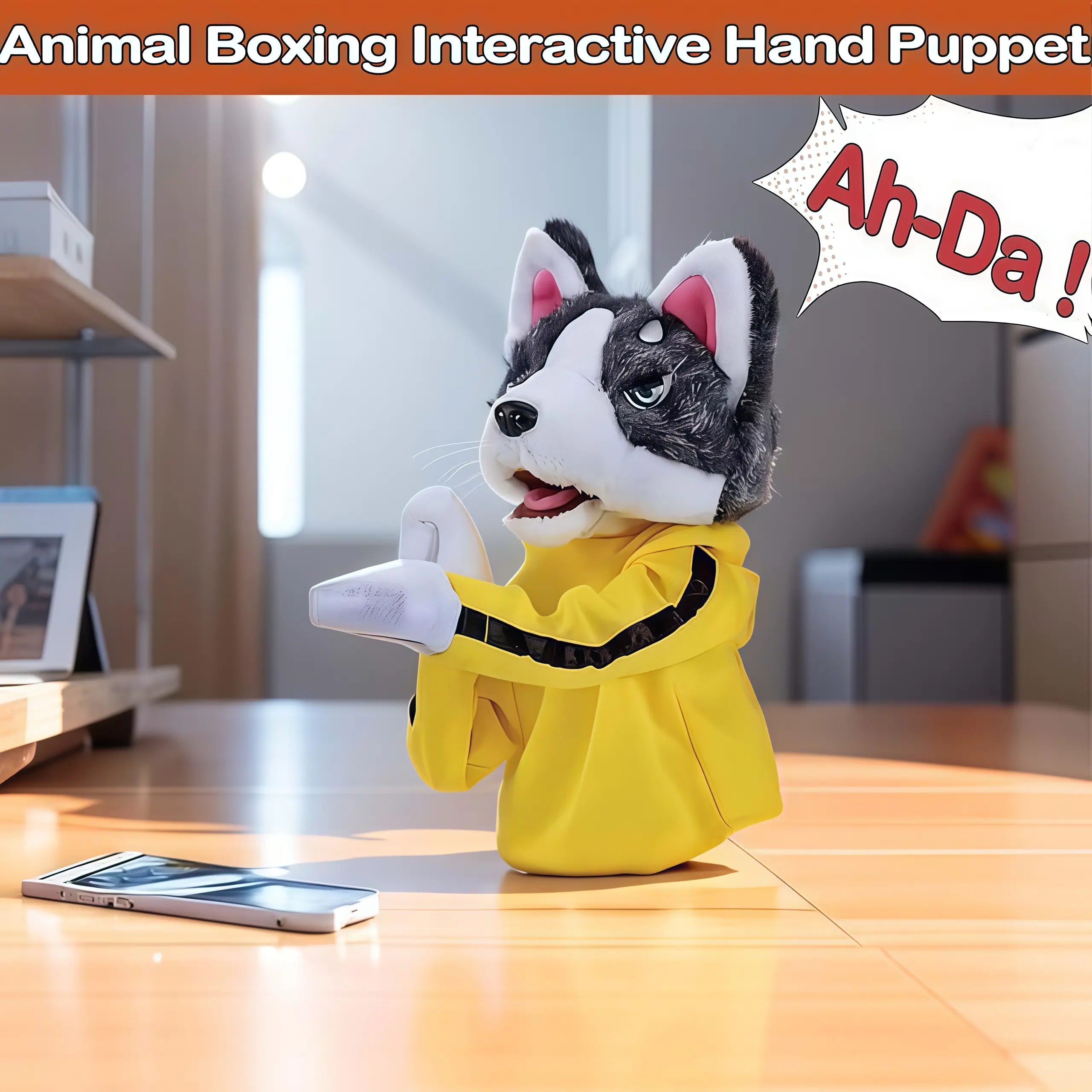 A-Da Animal Hand Puppet Toy - Interactive Kids Play Puppet, Colorful Cartoon Puppet Game for Party Fun & Gift campingessentials