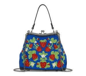 Patricia Nash Laureana Frame - Strawberry Beaded
