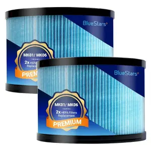 MK01 MK06 Air Filter 2-Pack Compatible with Aroeve MK01 MK06 Air Purifier, ToLife TZ-K1, Fre Aire KN6391, HAP601, MJ001H, DH-JH01, MG01JH, MG01JH