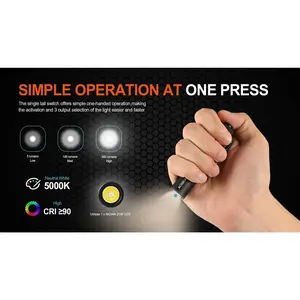 Acebeam Pokelit - 550 Lumen, USB-C 14500 Battery, NICHIA 219F 5000K CRI90 LED - OD Green Flashlight | IP68 Waterproof Compact EDC Pocket Torch Light for Outdoor, Camping & Daily Use