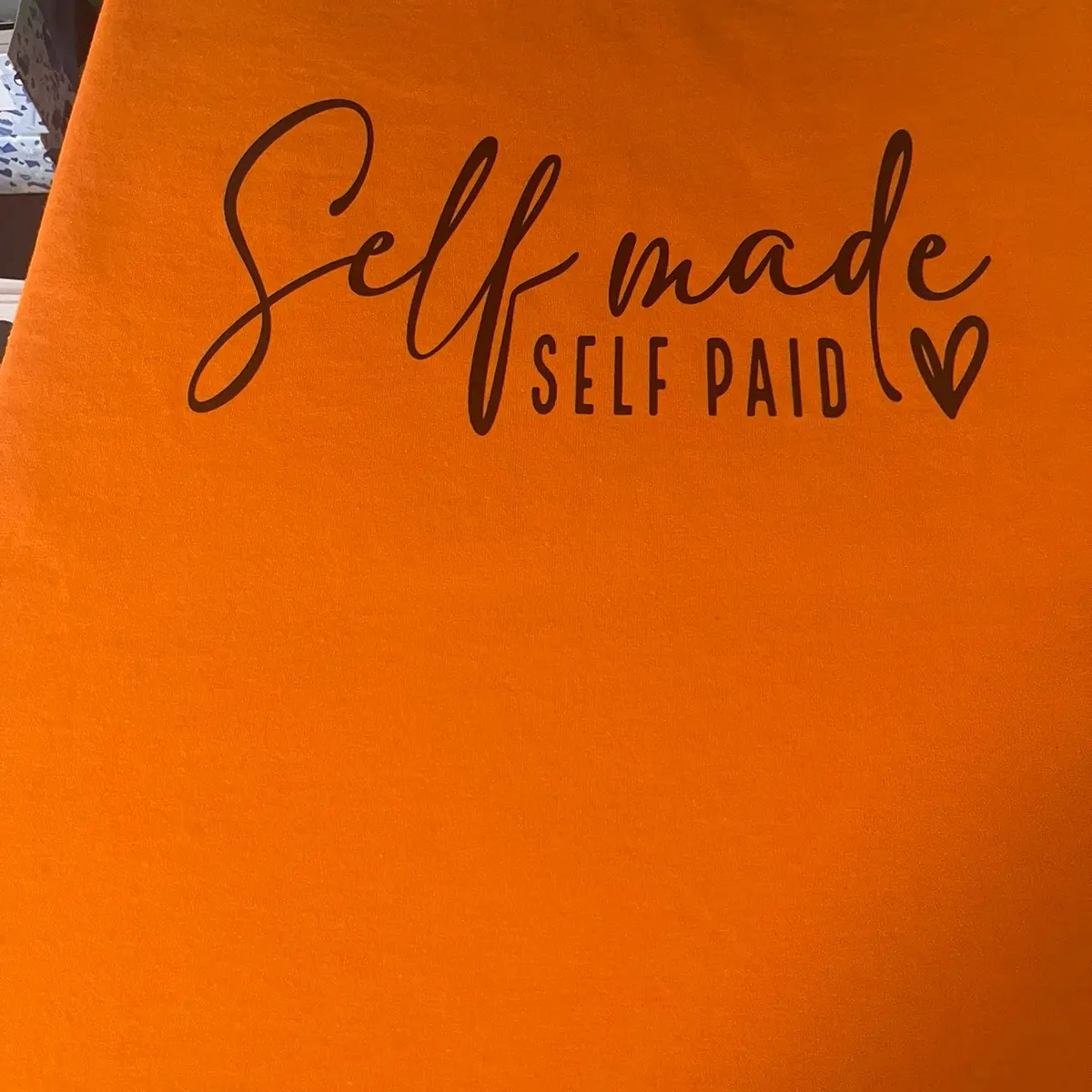 Self Made screen print unisex t-shirt