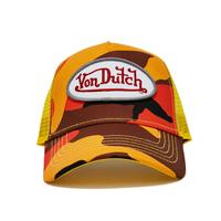 Orange Yellow Camo Trucker
