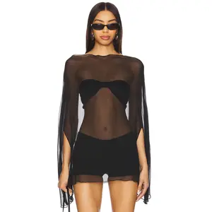 BUCI Ibis Poncho Top Set in Black