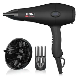 Hair Dryer 1875W, Negative Ionic Fast Dry Low Noise Blow Dryer, Professional Salon Hair Dryers with Diffuser, Concentrator, Styling Pik, 2 Speed and 3 Heat Settings