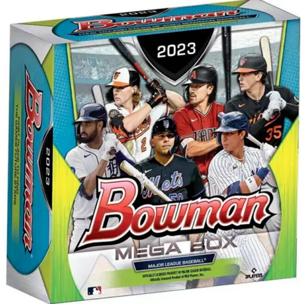 2023 Bowman Baseball Mega Box (4 Packs + 2 Mega Chrome Packs)