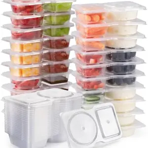 Reusable Snack Containers with Lids 20Pcs,New Snack Containers,Snackle Box Container Portion Control,Snack Pack Containers,Double Compartment Snack Containers for On-the-Go Meals and Camping