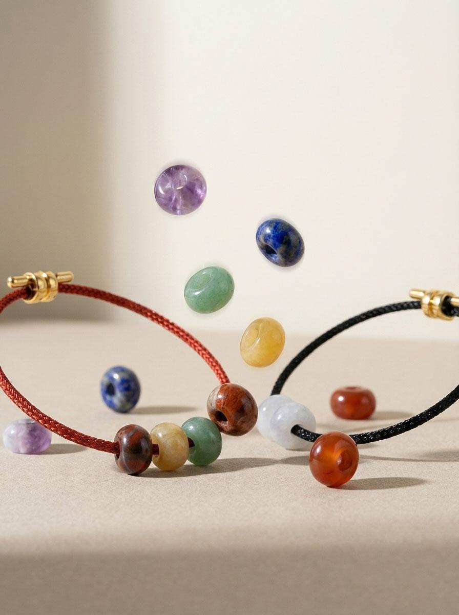 7 Chakra Bracelet Set for You & Your Pet Matching Energy Jewelry with Natural Stone Beads Adjustable Size Ideal for Pet Lovers