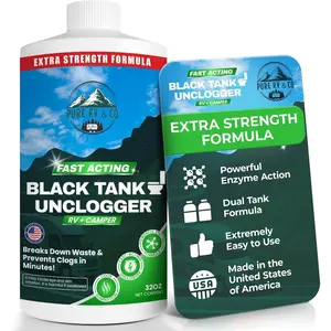 Black  Unclogger, Heavy Duty Septic   to Break Down  & Eliminate Odor,  Enzyme Formula with  Odor Control for s & Campers, 32oz