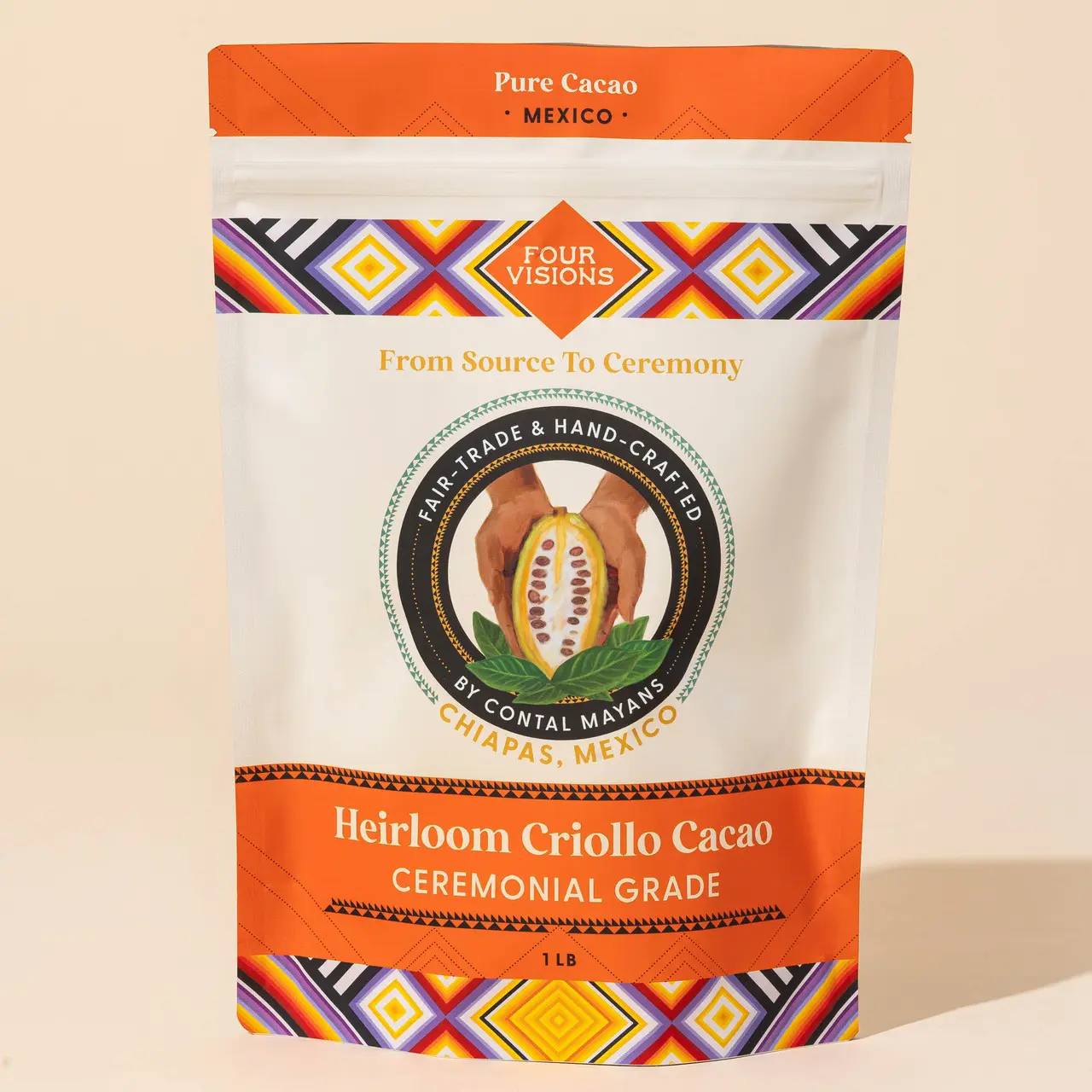 Ceremonial Cacao from Chiapas Mexico – Heirloom Criollo Raw Cacao Beans & Chunks for Cacao Ceremony, Cacao Drink & Drinking Chocolate