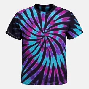 Handmade 100% Cotton Tie Dye T-shirt - Soft and Versatile Design, Ideal for Casual Wear