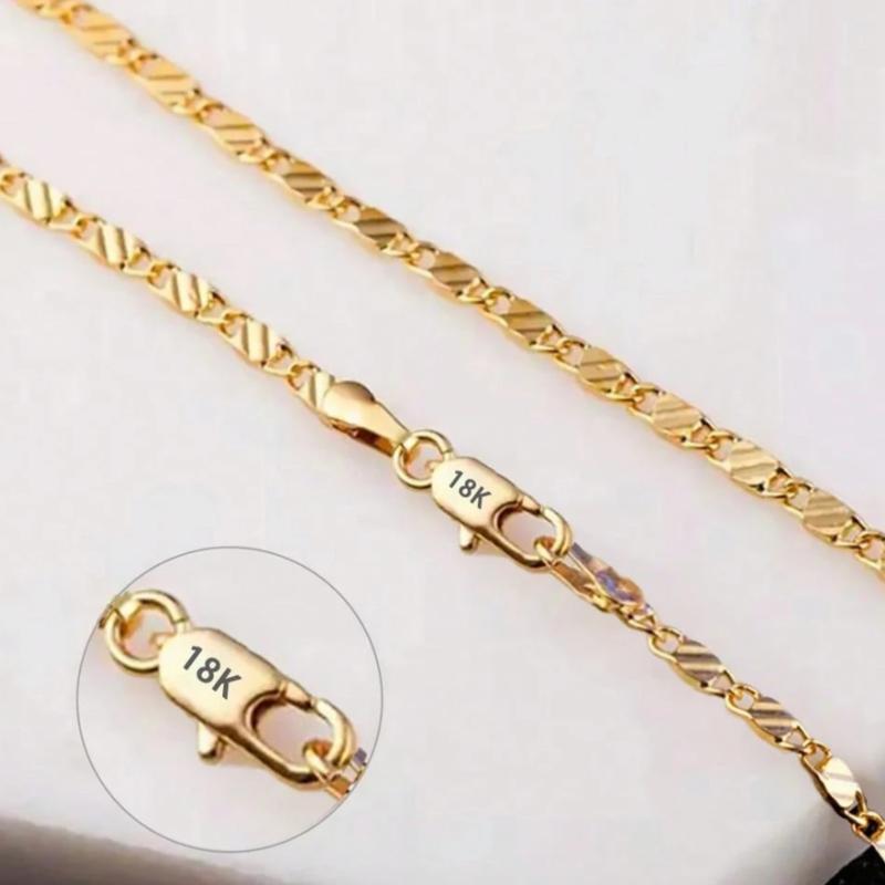 Chiếc dây chuyền vàng 18K tinh xảo này, rộng 2mm và dài từ 16 đến 30 inch, phù hợp cho cả nam và nữ, đa năng, thanh lịch và là một món quà hoàn hảo. Chiếc dây chuyền vàng 18K tinh xảo này, rộng 2mm và dài từ 16 đến 30 inch, phù hợp cho cả nam và nữ, đa năng, thanh lịch và là một món quà hoàn hảo.