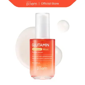 MAKE P:REM Glutamin Antioxidant Radiance Serum, Dark Spot Serum with Glutathione & Vitamins, Korean Skin Care, 1.69 Fl. Oz., 50ml