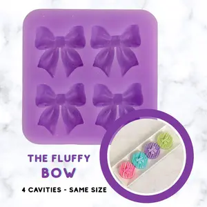 Fluffy Bow Silicone Mold – Pretty Feminine Frame for Cakepops, Oreos & Treats