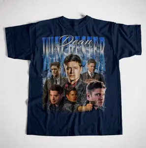 Dean Winchester Supernatural T-Shirt, Vintage Retro Style Fan Tee