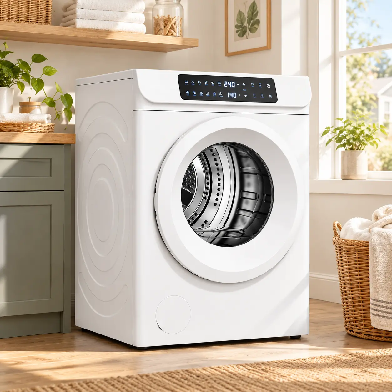 Auertech 3.6 Cu. Ft. Electric Dryer Machine with Larger Load Capacity, 12 Modes, Stainless Steel Tub, LED Control for Family Home Use,techvibes