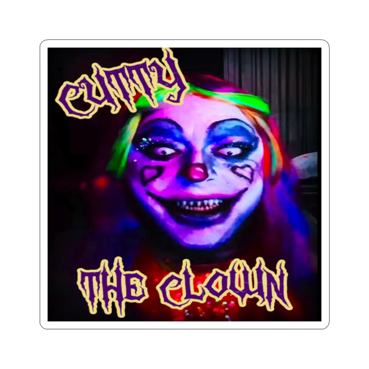 Cutty the clown Kiss-Cut Stickers