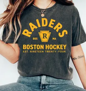 Boston Raiders Hockey T-Shirt – Rozanov Hollander Tee, Hockey Fan Gift, Tall Fit Shirt