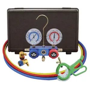 212 MAIN Professional AC Manifold Gauge Set (Model 89660-PRO5), Aluminum Block, Recalibratable AC Gauges, Free 3-In-1 Side-Mount Can Tap Valve for R134A Systems