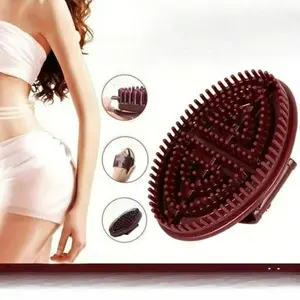 2-Pack Manual Lymphatic Drainage Massage Brushes, Handheld Full Body Slimming Massager Tools for Legs and Belly