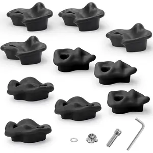 10PCS Extra Large Rock Climbing Holds for Kids and Adults, Rock Climbing Stones with Mounting Hardware for Indoor Outdoor Climbing Wall, Perfect for Family Fun & Exercise