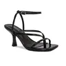 BERNESS Nalani Kitten Heels for Women, Ankle Strap Sandals, Square Toe Flared Low Heel Dress Shoes with Memory Foam Cushion, Lightweight Elegant Heels for Wedding and Party