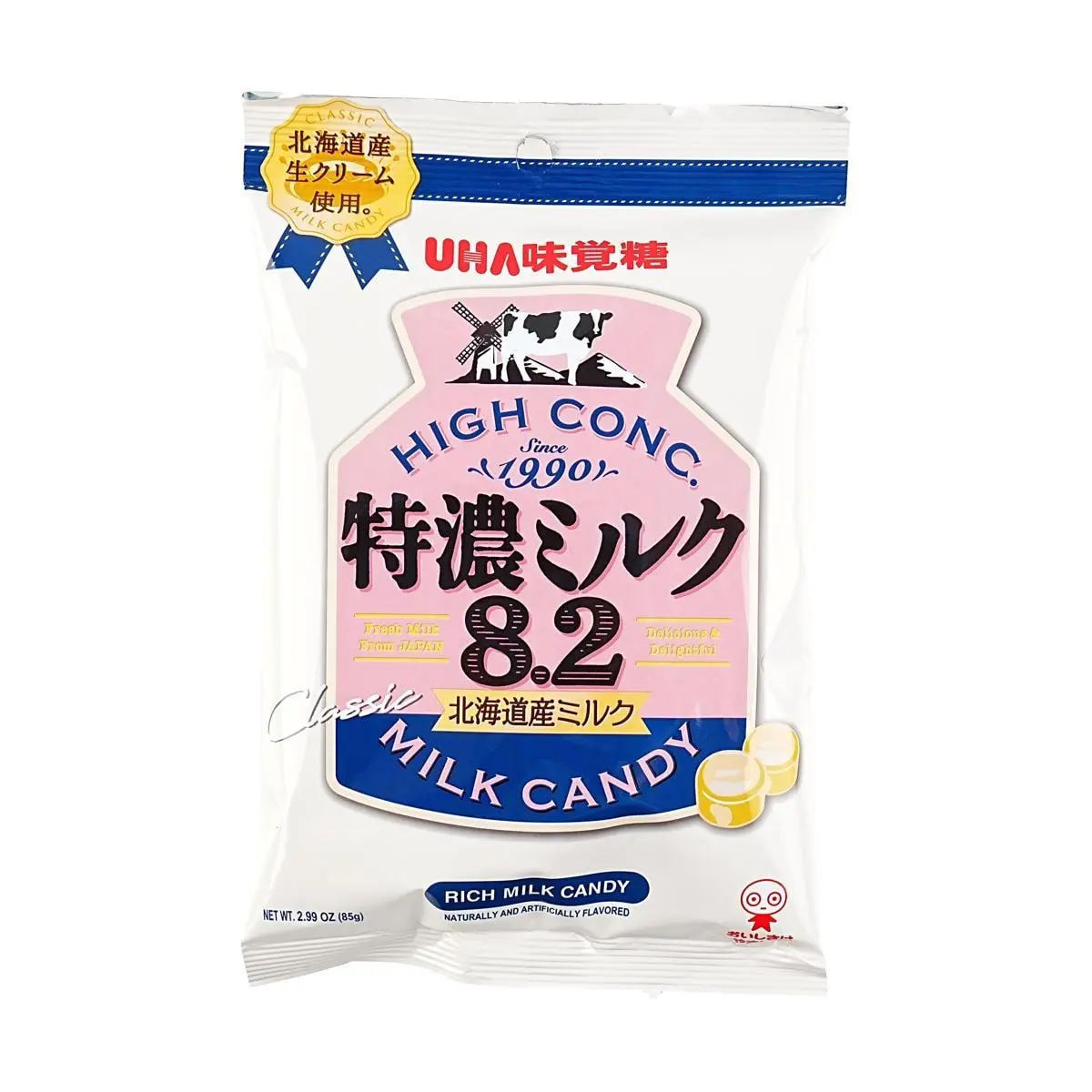 UHA Mikakuto Rich Milk Candy 85g - Authentic Japanese Hard Candy, Creamy & Sweet