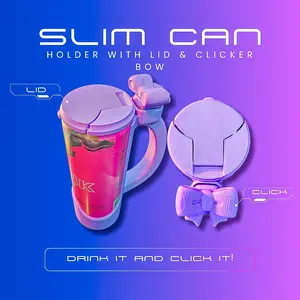 Clicker Bow Slim Can Holder