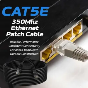 Cat5e Ethernet Cable, High-Speed Rj45 Network Cable, 350mhz Bandwidth, 1000mbps Gigabit Transmission, Compatible with Various Devices
