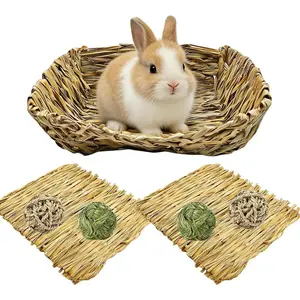 Grass Bed   Hay Mat  Balls for Drawf  Bunny Chinchilla Guinea Pig Ferret Hedgehog Rat
