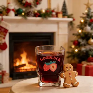 Borosilicate Glass Strawberry-shaped Cup, Reusable And Heat-resistant, Suitable For Travel And Storing Beverages Such As Juice, Smoothies, And Kombucha. A Versatile Gift Idea For Birthdays, Anniversaries, And Valentine's Day.