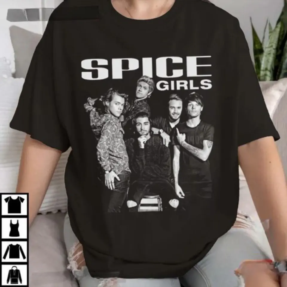[SALE OFF 50%] Spice Girls Vintage Direction T-Shirt One Retro Pop Boyband Graphic Tee - Vintage Music Icon T-Shirt