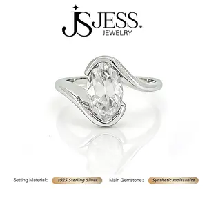 [#667 Glim-O] Sculpted Flow 4ct Old Mine Cut Synthetic Moissanite Ring – Modern Vintage Statement