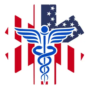 First Responders Medical Symbol Direct To Film Print DTF Ready To Press For T-Shirts Easy Application Healthcare Professionals Support Simple Impactful Design