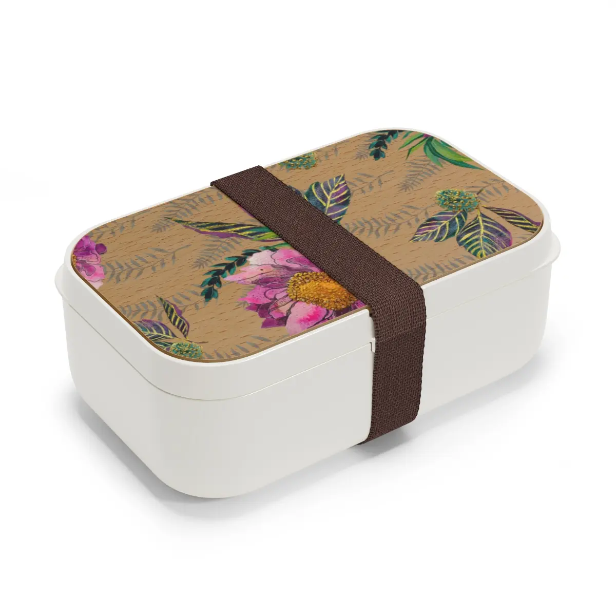 Floral Bento Lunch Box for Teens and Adults