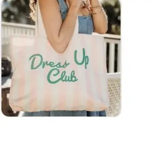 Dress Up Club Stripe Tote