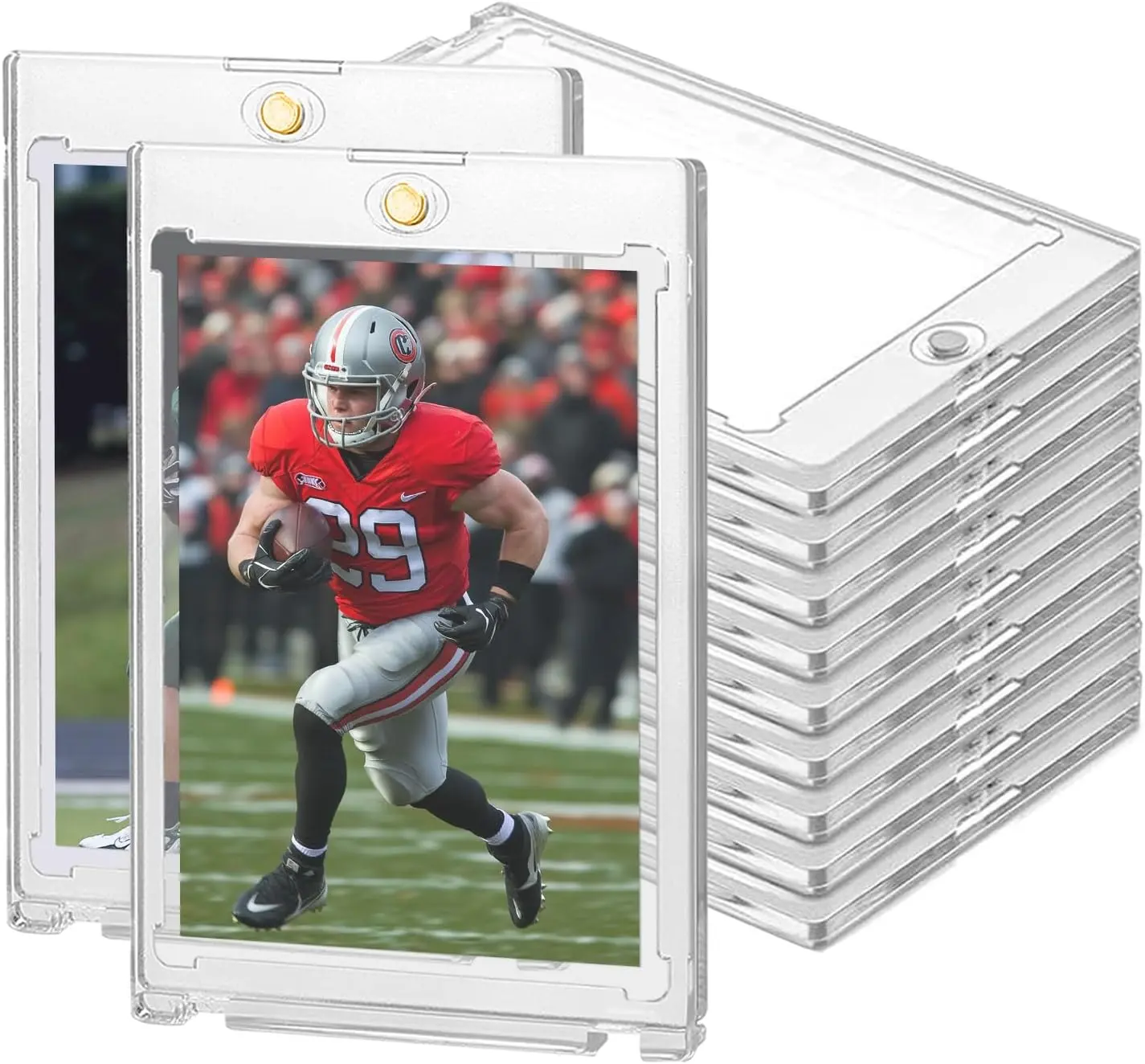 Magnetic Card Holders Cases, 35pt Acrylic Baseball Hard Plastic Card Case Fit for MTG, TCG, Standard Cards, Sports Cards Storage and Display