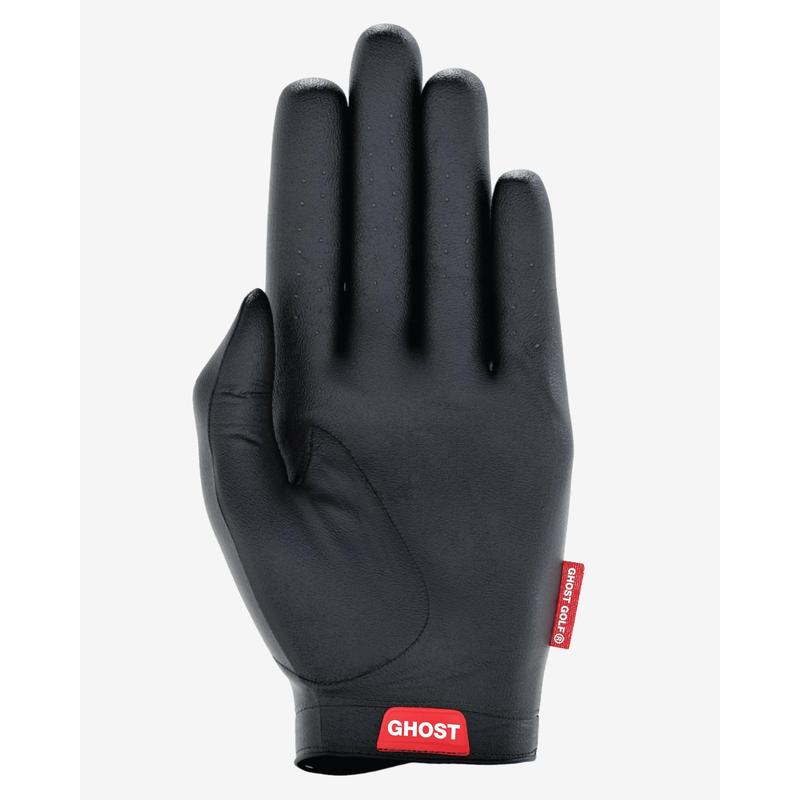 Women's Ghost Black Golf Glove - Premium AAA Cabretta Leather, Soft Feel, Excellent Grip, Perforated Stretch Zones, USGA Conforming