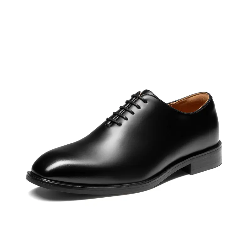 BRUNO MARC Traditional Formal Men's Lace-Up Oxford Shoes - Men's Footwear with Breathable Insole, Slip Resistant Rubber Outsole, Black/Brown for Weddings, Black Tie Events, Laces