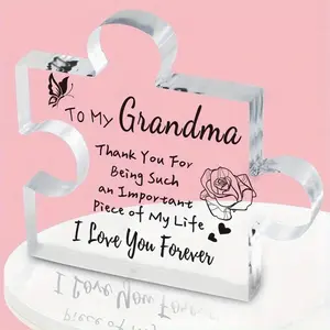 Grandma Gifts for Grandma, Personalized Engraved Acrylic Plaque, Birthday Grandma Christmas Gifts for Grandma