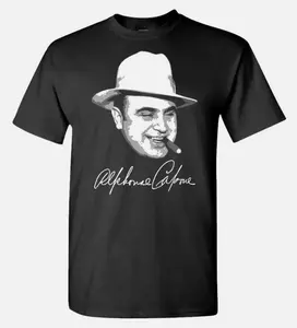 AL CAPONE SIGNATURE - Unisex Cotton T-Shirt Tee Shirt Man Menswear Soft Top