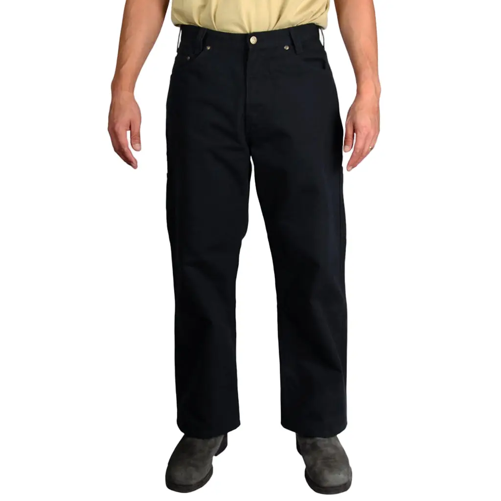 Ben Davis Men's 100% Cotton Duck Canvas Carpenter Pants, Relaxed Fit Menswear, Minimalist Utility Trousers, All-Season Fabric, Multiple Pockets & Hammer Loop