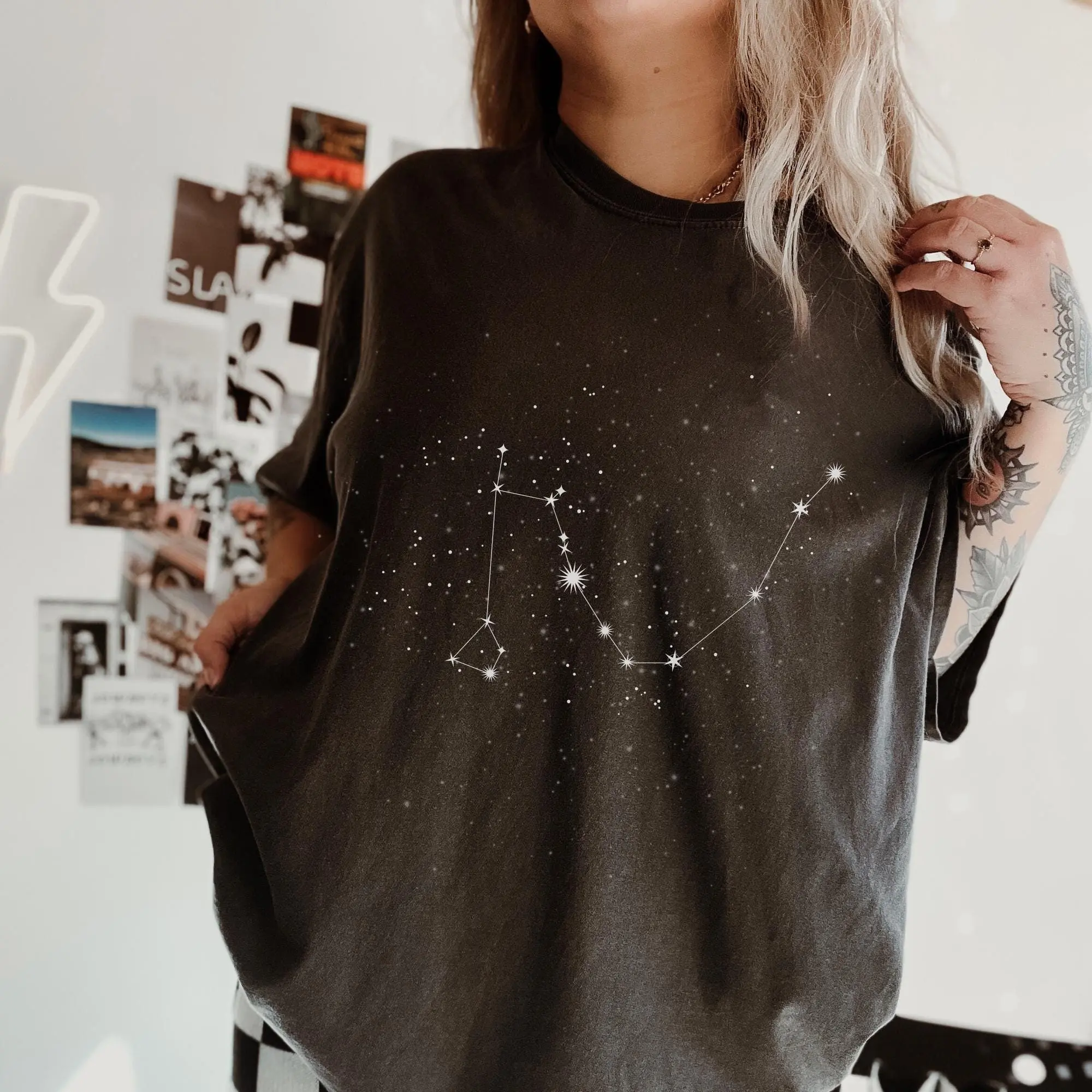 Comfort Colors Draco Constellation Shirt, Fantasy Book Shirt, Bookish Reader Tee, Wizard Aesthetic Shirt, Magic Tee, Fanfiction Lover Gift, Fantasy Reader Gift, Dramione Shirt